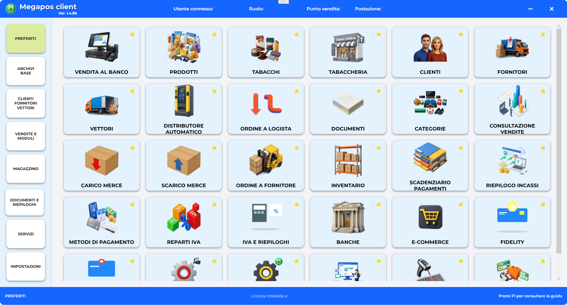 Schermata Megapos Client